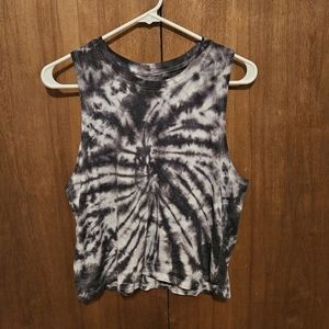 cropped tank women's size small tye dye